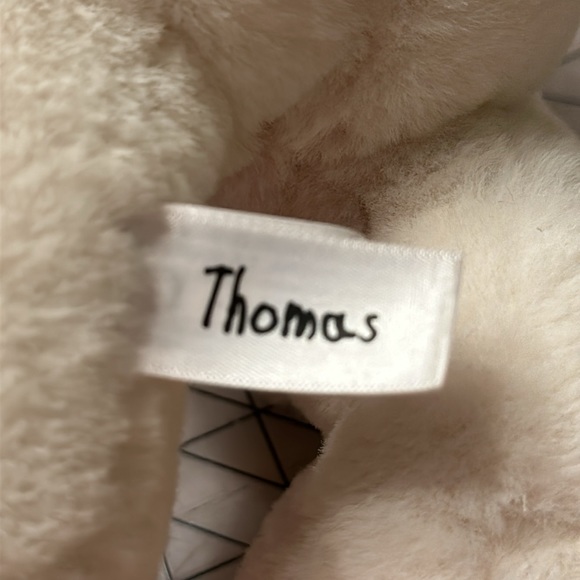 2020 Aurora Thomas Polar Bear White Bear in Red Striped Scarf Plush Stuffy - Picture 3 of 4